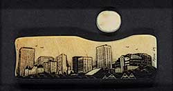 #90 ~ Masse - Untitled - View of the City Under a Full Moon