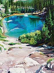 #136 ~ Saltiel-Marshall - Grassi Lakes [From the Gully Near Canmore]
