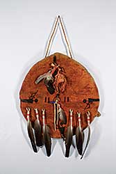 #171 ~ School - Untitled - Decorative Shield with Hunters