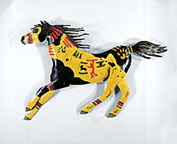 #197 ~ School - Untitled - Galloping Painted Pony