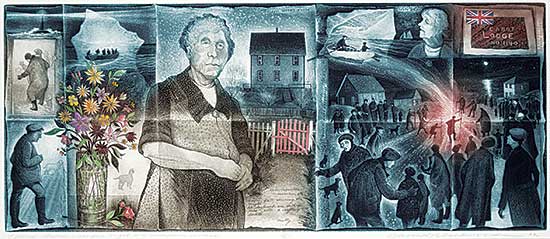 #6 ~ Blackwood - Folded Studies: Bonfire Night on Greenspond Island  #36/75