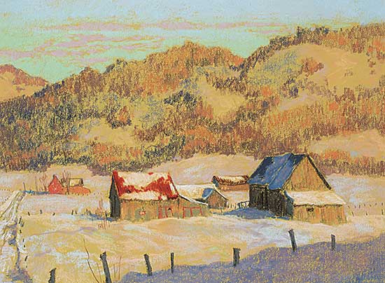 #20 ~ Champagne - January Evening Near Ripon, Quebec