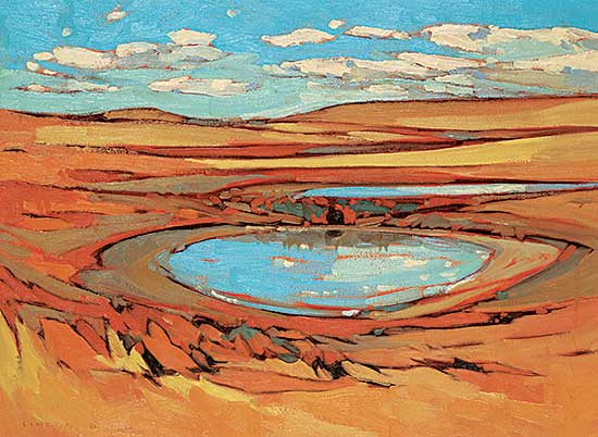 #69 ~ Lindoe - Shrinking Prairie Sloughs, Late Summer