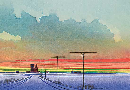 #426 ~ Hurley - Untitled - Day Break on the Prairies