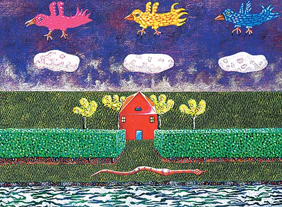 #453 ~ Spina - 3 Birds and Snake After Lunch