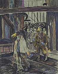 #461 ~ Willis - Men Leaving the Cage, Cadomin Alta. #461 ~ Willis - Men Leaving the Cage, Cadomin Alta.
