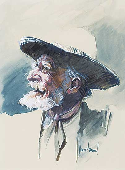 #1019 ~ Brown - Untitled - An Old Man's Pride