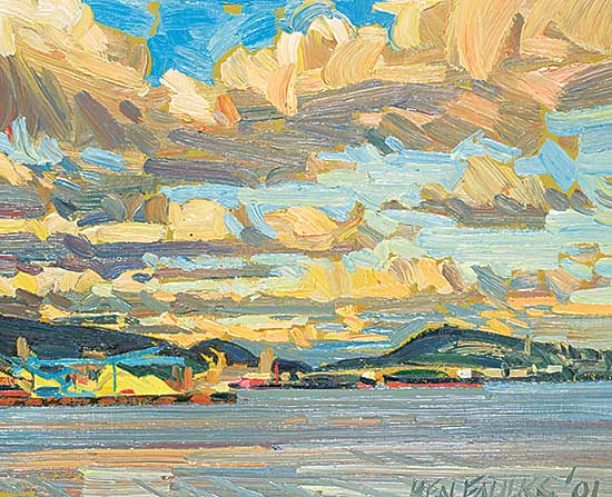#1059 ~ Faulks - Clouds Over North Van.