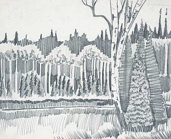 #1223 ~ Pugh - Untitled - Trees in Fall