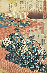 #1100 ~ Hiroshige - The Soga Brothers
