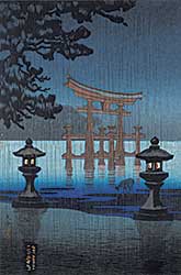 #1121 ~ Kasamatsu - Spring Misty Rain at Heno Park