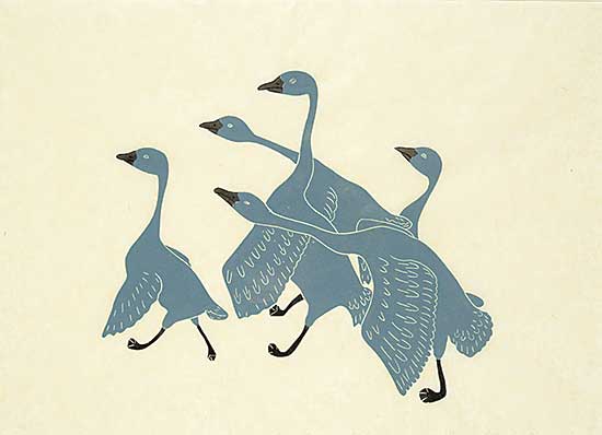 #90 ~ Nanogak - Five Swans  #23/50