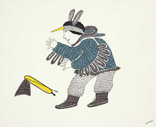 #91 ~ Nanogak - Untitled - Bird Dance