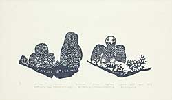 #38 ~ Inuit - Owls with their Babies and Eggs  #2/36
