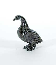 #77 ~ Inuit - Untitled - Small Black Stone Bird