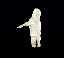 #166 ~ Inuit - Untitled - Hunter with Knife