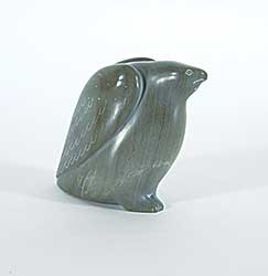 #185 ~ Inuit - Untitled - Green Stone Loon