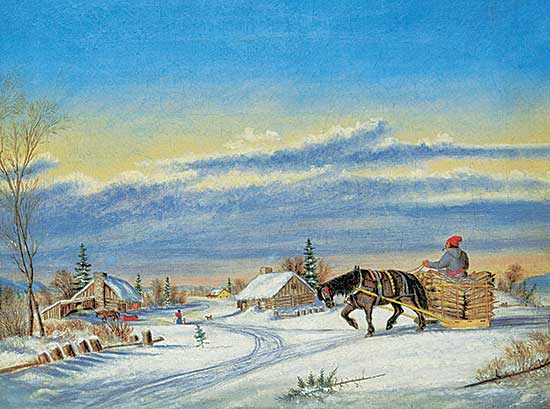 #49 ~ Krieghoff - Habitant, Farm in Winter