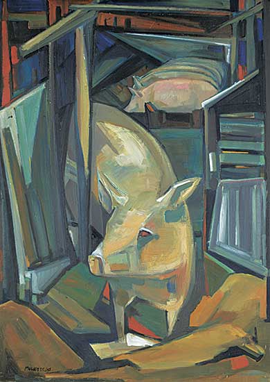 #65 ~ Mulcaster - Untitled - Pigs in the Barn