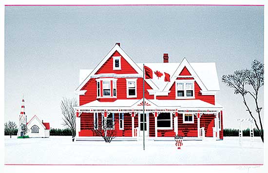 #94.1 ~ Thauberger - Red and White Winter