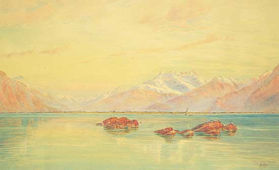 #95 ~ Way - Water Reflections with Mountains in the Distance