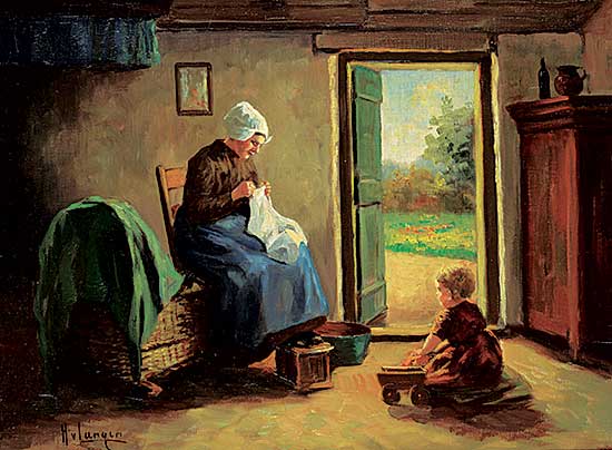 #308 ~ Langen - Untitled - Mother with Child