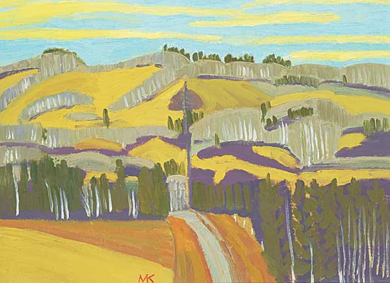 #438 ~ Kerr - Hills and Bare Trees