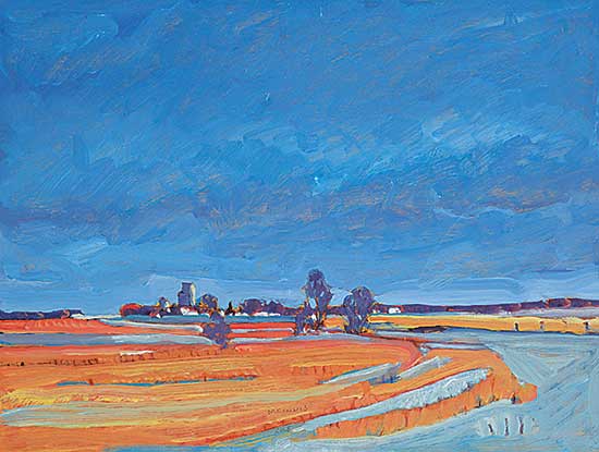 #449 ~ McInnis - Road #3 - Elevators in the Distance