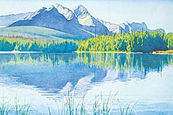 #76 ~ Phillips - Untitled - Tranquil Mountain Lake