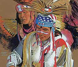 #435 ~ Jamieson - Untitled - Pow Wow Dancers