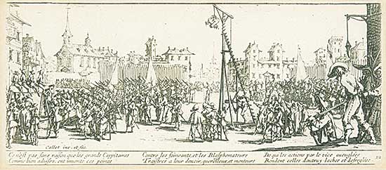 #1039 ~ Callot - Les grandes miseres de la guerre - The Strappado