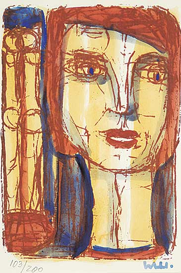 #1251 ~ Siebner - Untitled - Girl's Head  #103/200