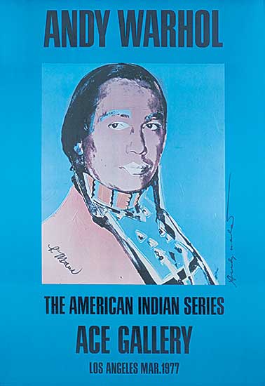 #1284 ~ Warhol - The American Indian Series, Ace Gallery, Los Angeles