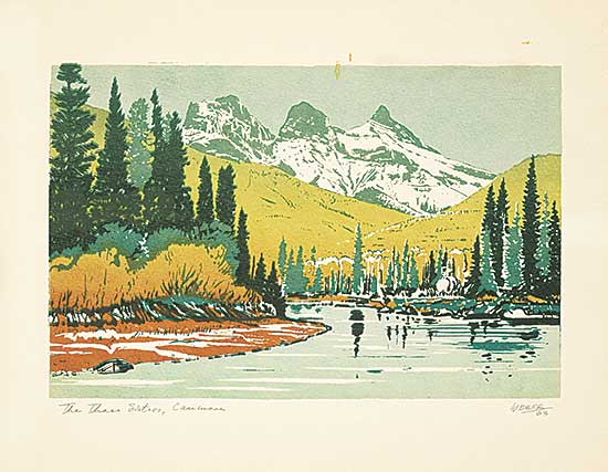 #1294 ~ Weber - The Three Sisters, Canmore