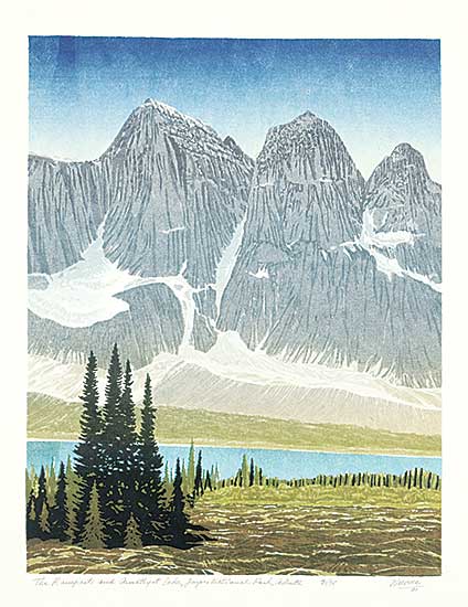 #1323 ~ Weber - The Ramparts and Amethyst Lake, Jasper National Park, Alberta  #31/35