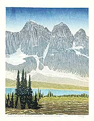 #1323 ~ Weber - The Ramparts and Amethyst Lake, Jasper National Park, Alberta  #31/35