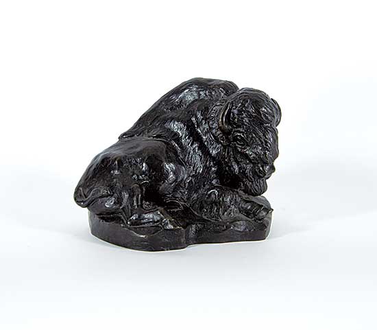 #1404 ~ Beil - Untitled - Resting Buffalo  #19/36