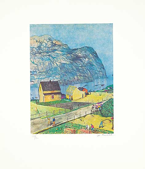 #1450 ~ Kurelek - Untitled - Newfie Jokes  #275/300