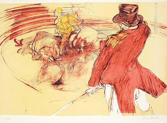 #1484 ~ Weisbuch - Untitled - Circus Scene  #EA