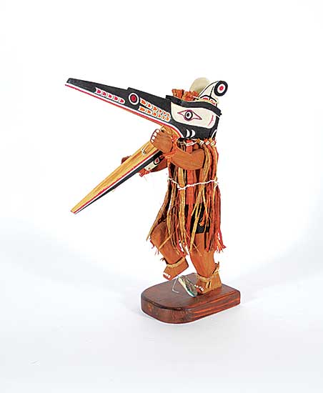 #1501 ~ Coon - Kwakiutl Figure with Moveable Mask