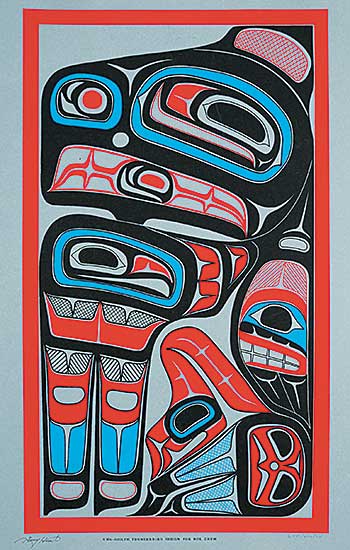 #1529.1 ~ Hunt - Kwa-Gulth Thunderbird Design for Box Drum  #200/400