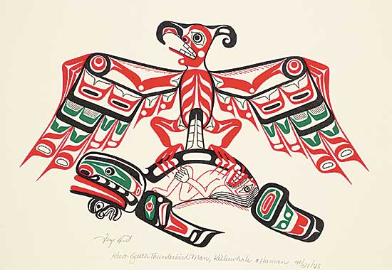 #1531 ~ Hunt - Kwa-Gulth Thunderbird Man, Killerwhale and Human  #40/59