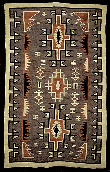 #1560 ~ School - Earth Tone Patterned Weaving