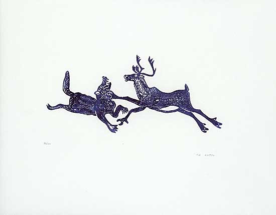 #1622 ~ Etook - Wolf with Caribou II  #32/50