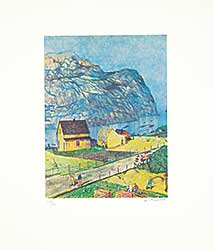 #1450 ~ Kurelek - Untitled - Newfie Jokes  #275/300