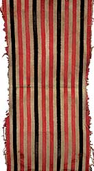 #1561 ~ School - Black and Red Striped Blanket