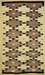 #1562 ~ School - Brown and Black Geometric Blanket