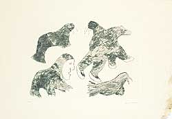#1618 ~ Inuit - Untitled - Four Figures  #50/50