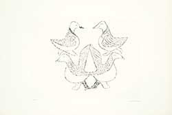 #1683 ~ Inuit - Untitled - Four Birds  #35/50