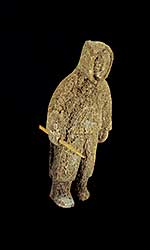 #1703 ~ Inuit - Untitled - Standing Inuk with Harpoon